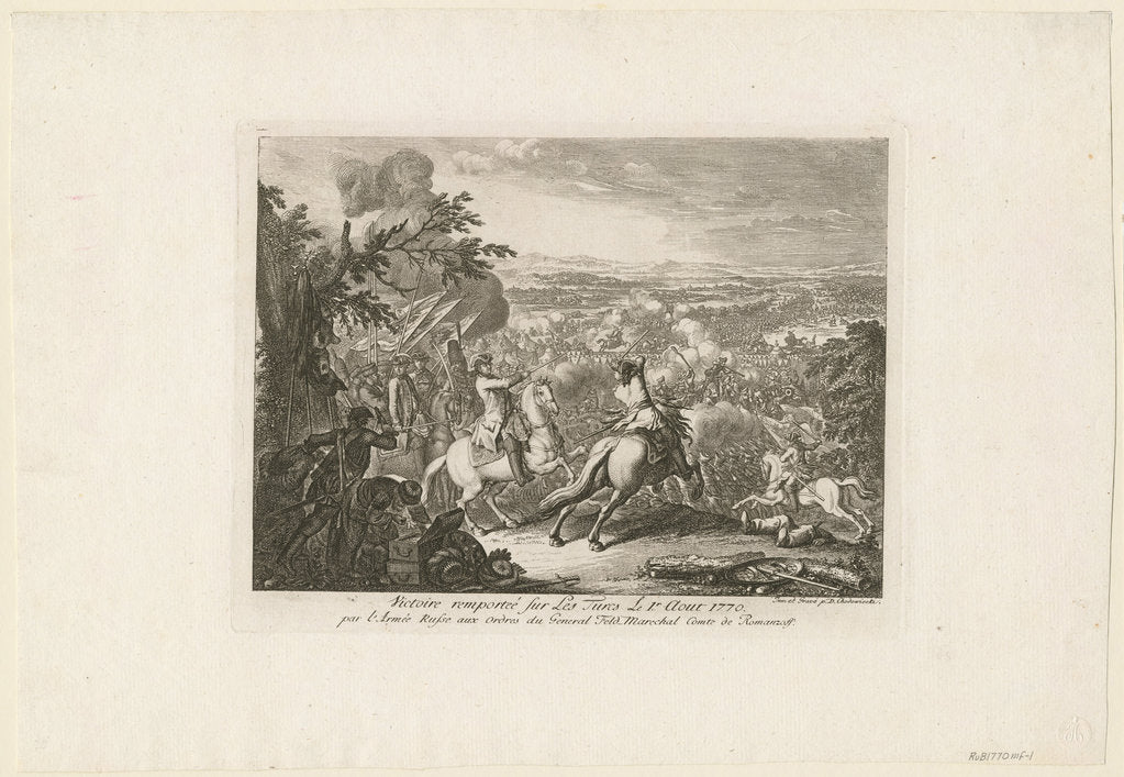 Detail of The Battle of Cahul, 1770 by Daniel Nikolaus Chodowiecki