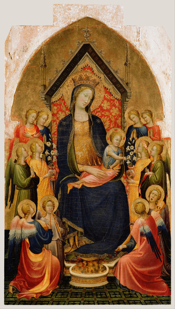 Detail of Madonna and Child with Musical Angels, c.1410 by Gherardo Starnina