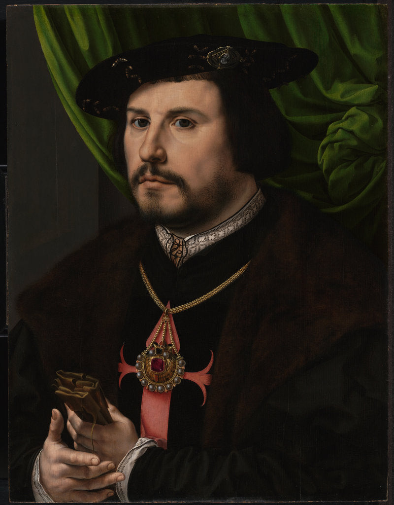 Detail of Portrait of Francisco de los Cobos y Molina, ca 1530 by Jan Gossaert