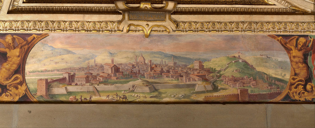 Detail of View of Florence, 1557-1558 by Giorgio Vasari