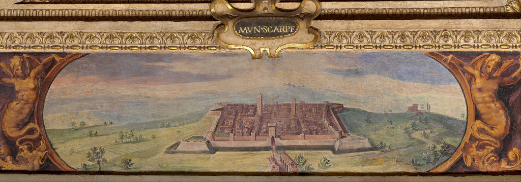 Detail of View of Scarperia, 1557-1558 by Giorgio Vasari