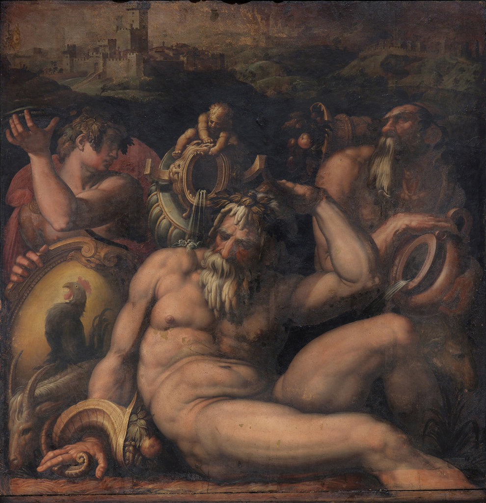Detail of Allegory of Chianti, 1563-1565 by Giorgio Vasari