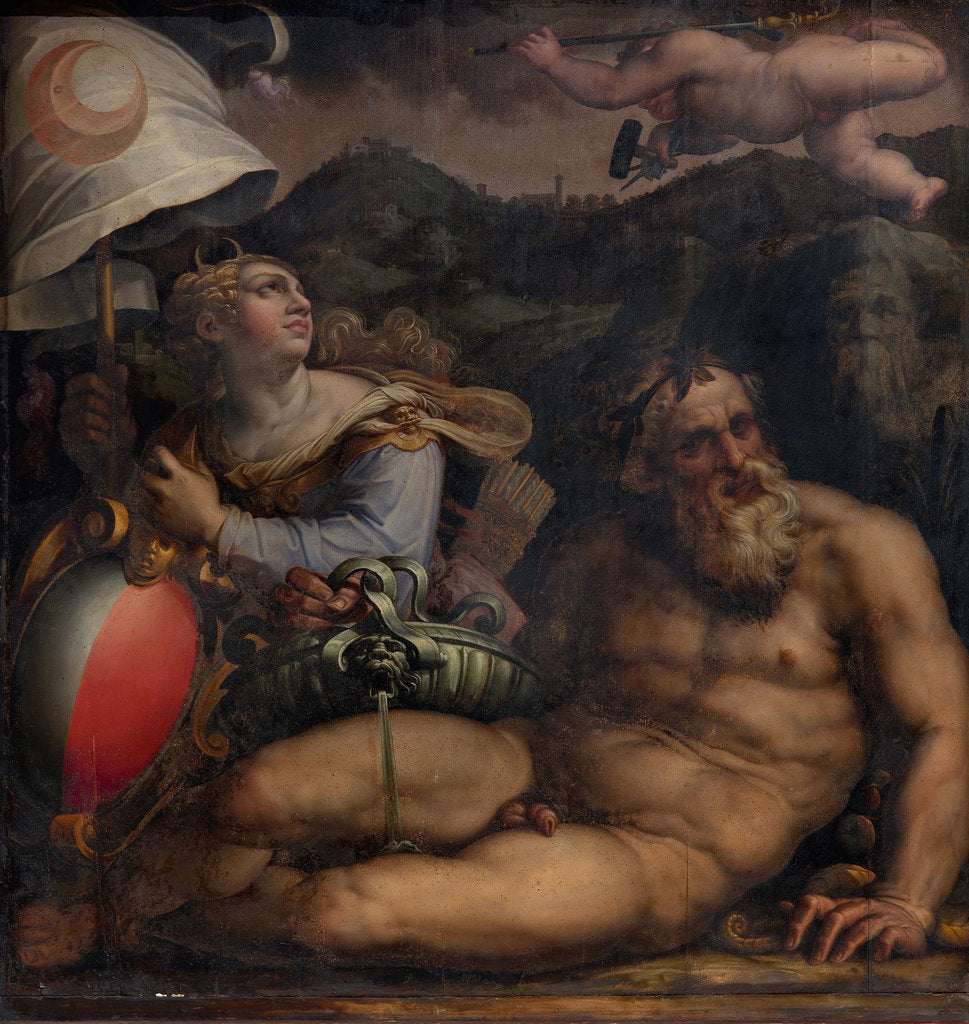 Detail of Allegory of Fiesole, 1563-1565 by Giorgio Vasari