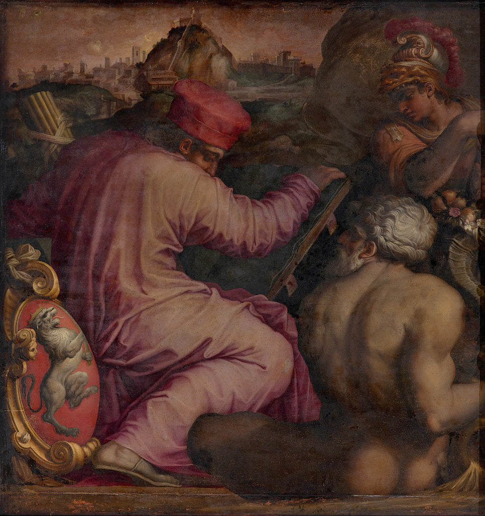 Detail of Allegory of San Miniato in lower Valdarno, 1563-1565 by Giorgio Vasari