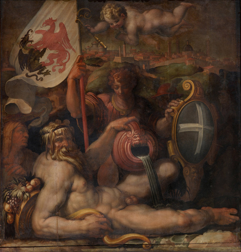 Detail of Allegory of Volterra, 1563-1565 by Giorgio Vasari