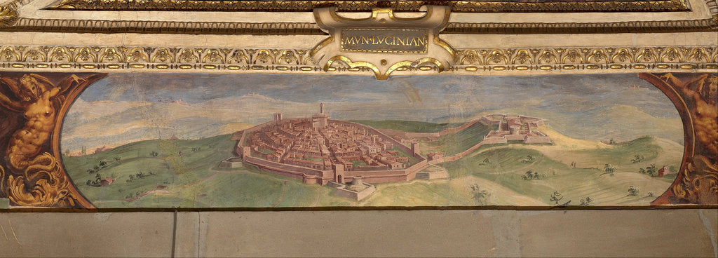 Detail of View of Lucignano, 1557-1558 by Giorgio Vasari