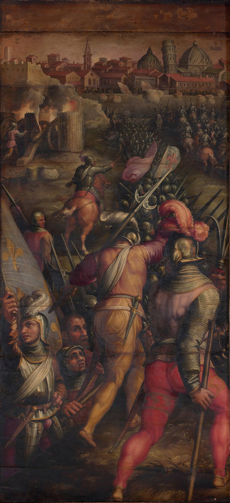 Detail of The Battle of Barbagianni near Pisa, 1563-1565 by Giorgio Vasari