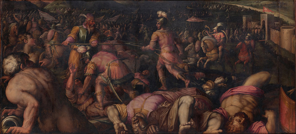 Detail of The Battle against Radagaisus at Faesulae in 406, 1563-1565 by Giorgio Vasari