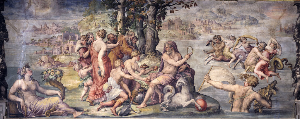 Detail of The first fruits from earth offered to Saturn, 1655-1657 by Giorgio Vasari