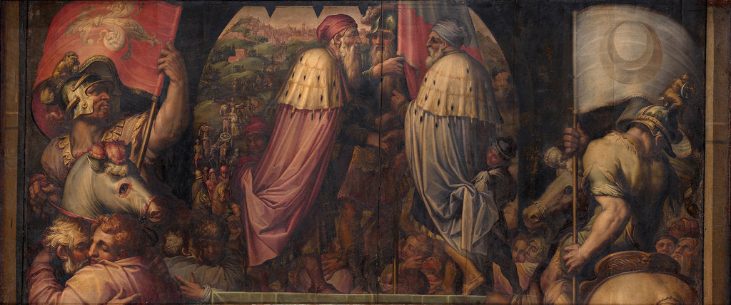 Detail of Union of Florence and Fiesole, 1563-1565 by Giorgio Vasari