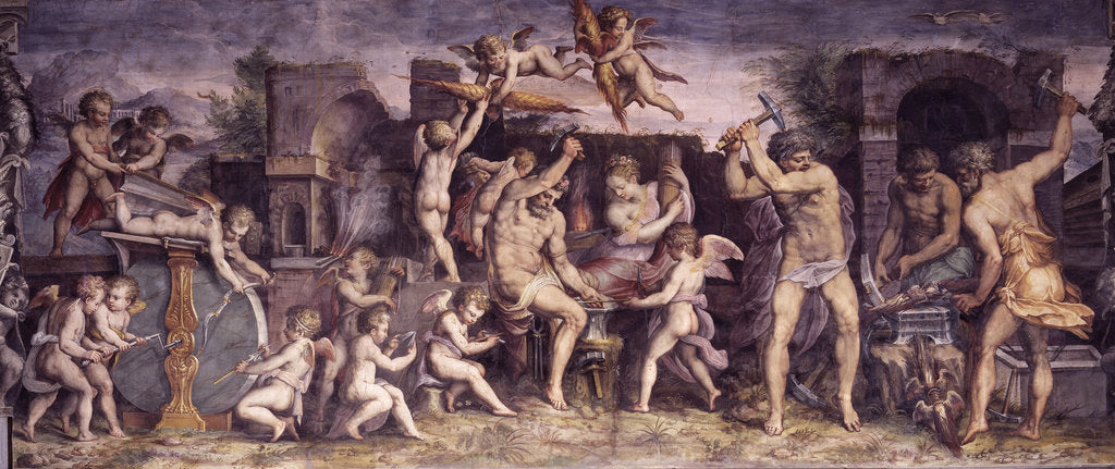 Detail of The Forge of Vulcan, 1556-1557 by Giorgio Vasari