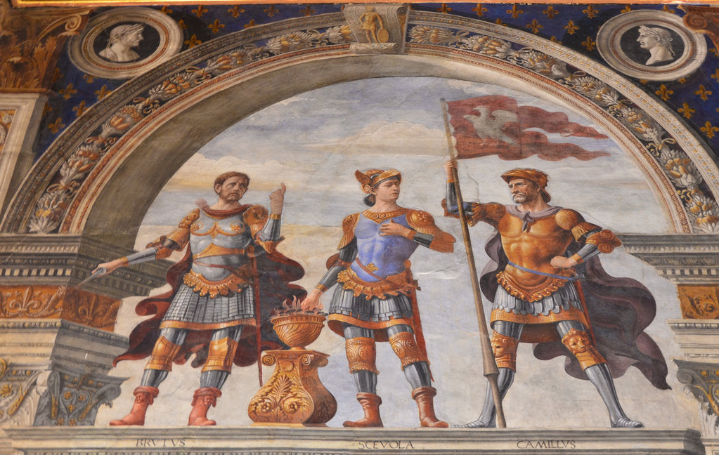 Detail of Decoration of the Sala dei Gigli, 1482-1484 by Domenico Ghirlandaio
