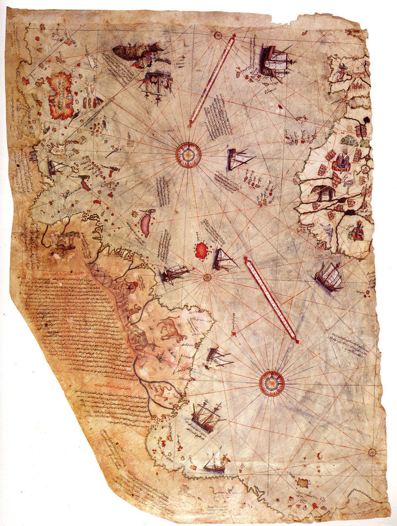 Detail of The Piri Reis world map, 1513 by Piri Reis