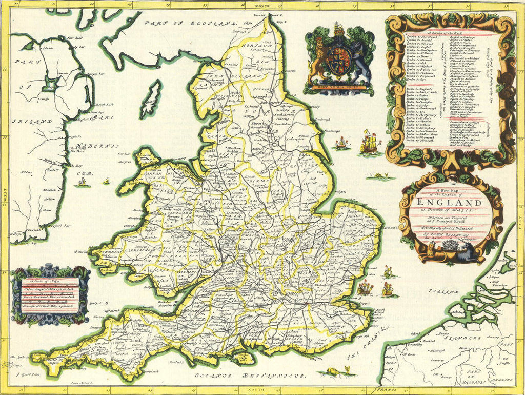 Detail of Britannia Atlas, 1675 by John Ogilby