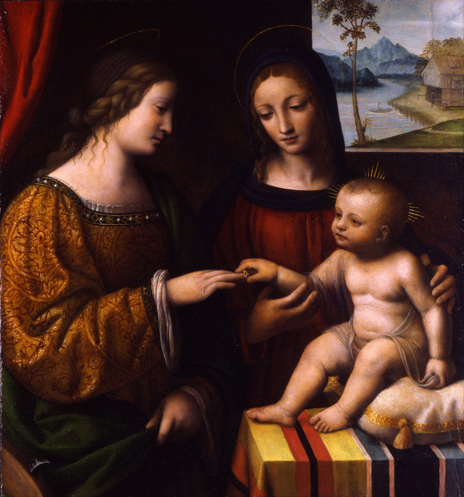 Detail of The Mystical Marriage of Saint Catherine, c. 1520 by Bernardino Luini