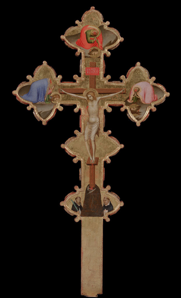 Detail of Portable, Double Sided Cross (verso), 1335-1340 by Bernardo Daddi