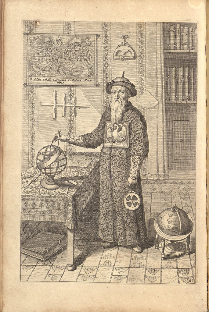 Detail of Johann Adam Schall von Bell. (From Athanasius Kirchers China Illustrata), 1667 by Athanasius Kircher