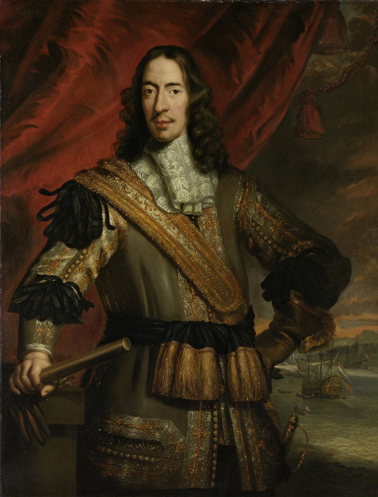 Detail of Portrait of Cornelis de Witt, Between 1667 and 1700 by Jan de Baen