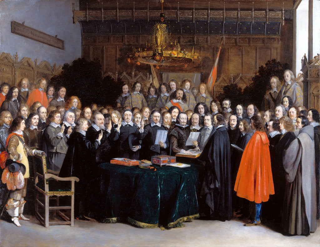 Detail of The Ratification of the Treaty of Münster, 15 May 1648, 1648 by Gerard Ter Borch the Younger