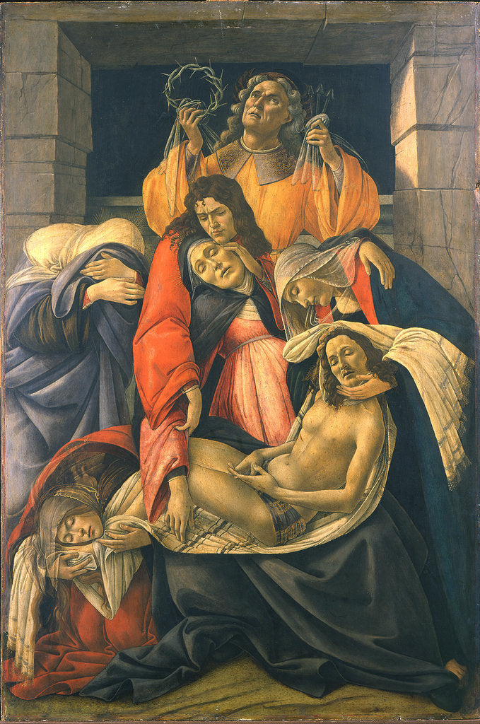 Detail of The Lamentation over the Dead Christ, 1495-1500 by Sandro Botticelli