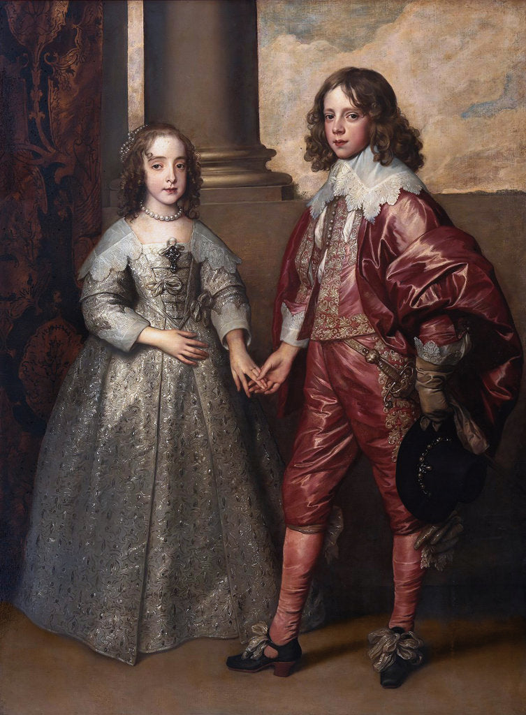 Detail of William II, Prince of Orange, and his Bride, Mary Henrietta Stuart, First third of 17th cen by Sir Anthony van Dyck