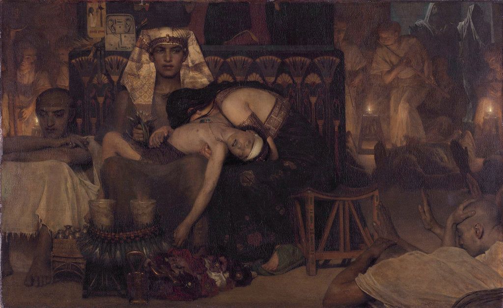 Detail of Death of the Pharaohs Firstborn Son, 1872 by Sir Lawrence Alma-Tadema