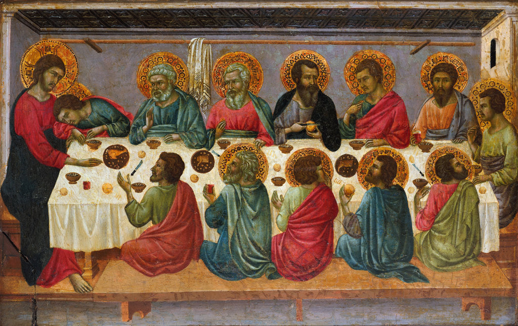 Detail of The Last Supper, 1310-1315 by Ugolino di Nerio