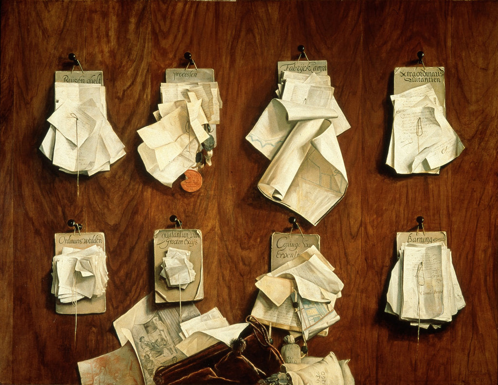 Detail of Treasury Papers and Documents, 1656 by Cornelis Brisé