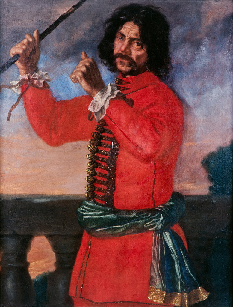 Detail of Hindrik Hasenberger, the court jester, 1651 by David Klöcker Ehrenstrahl