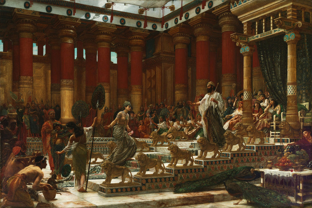Detail of The visit of the Queen of Sheba to King Solomon, 1890 by Edward John Poynter