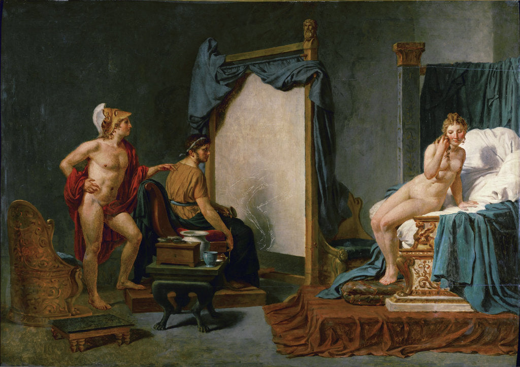 Detail of Apelles Painting Campaspe in the Presence of Alexander the Great by Jacques Louis David