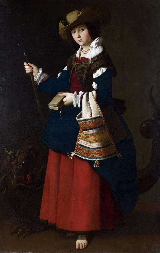 Detail of Saint Margaret, 1630-1634 by Francisco de Zurbarán