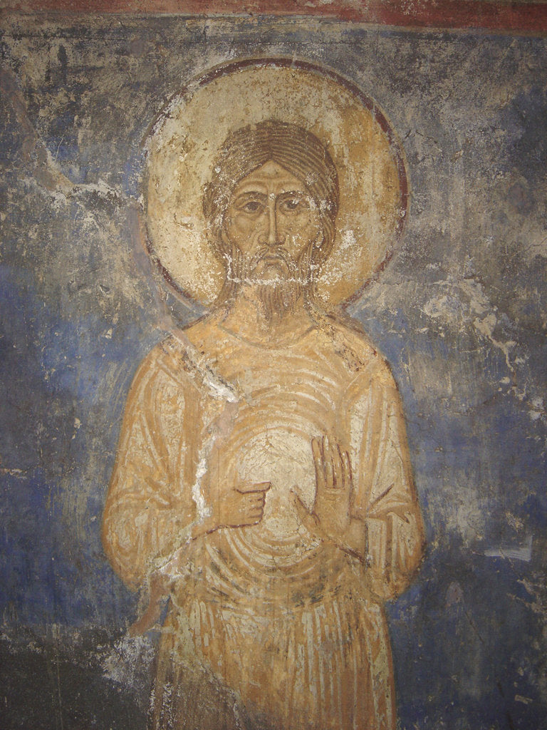 Detail of Saint Alexius von Edessa, 12th century by Ancient Russian frescos