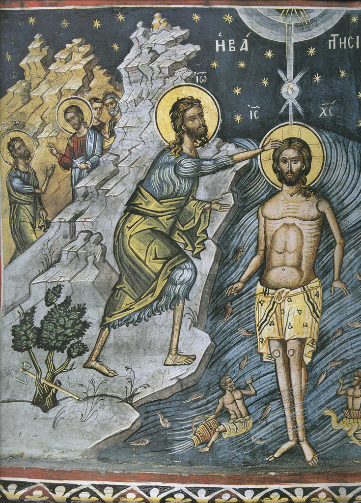 Detail of Epiphany, 16th century by Byzantine Master