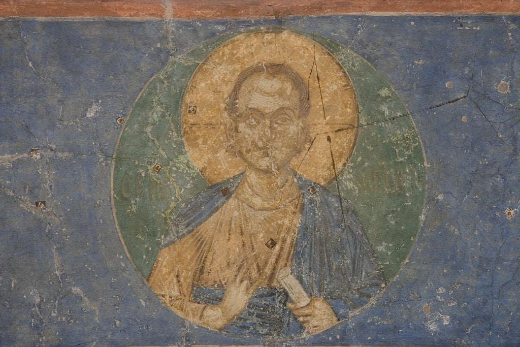 Detail of Christ Emmanuel, 12th century by Ancient Russian frescos
