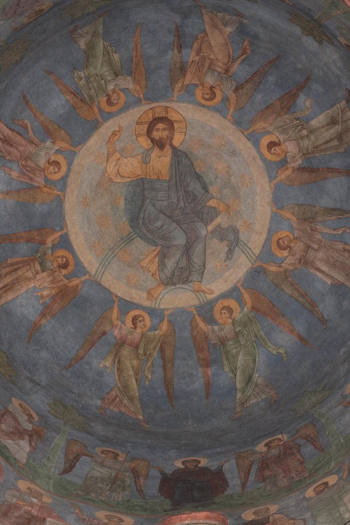 Detail of The Ascension of Christ, 12th century by Ancient Russian frescos
