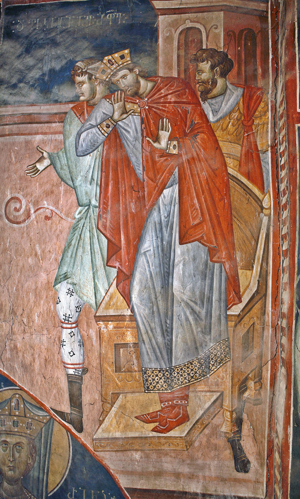 Detail of Diocletian, 14th century by Master Gerasime