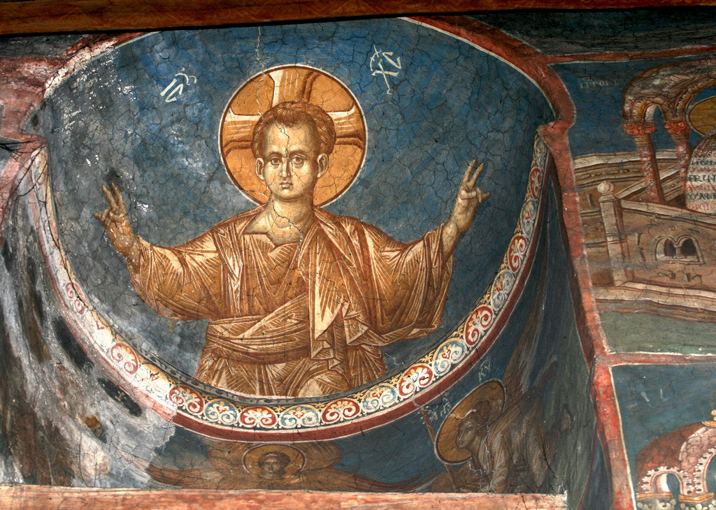 Detail of Christ Emmanuel, ca 1350 by Anonymous