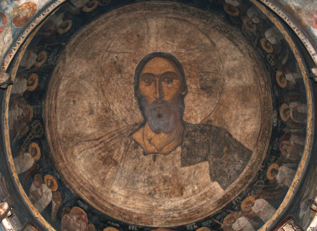 Detail of Christ Pantocrator, ca 1350 by Anonymous