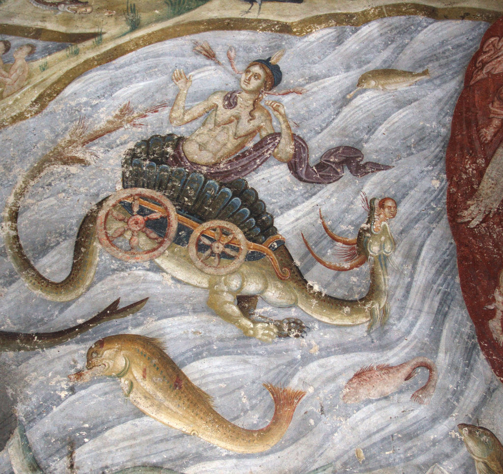 Detail of The Last Judgment. Detail: The sea gave up its dead, 1321-1322 by Anonymous