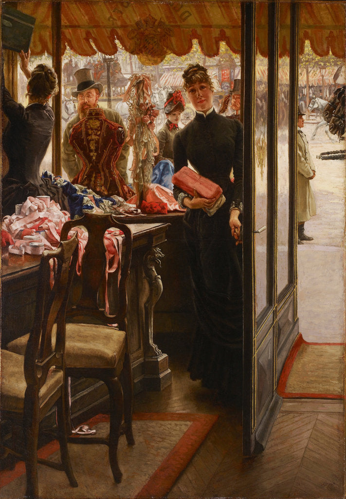 Detail of The Shopgirl, 1879-1885 by James Jacques Joseph Tissot
