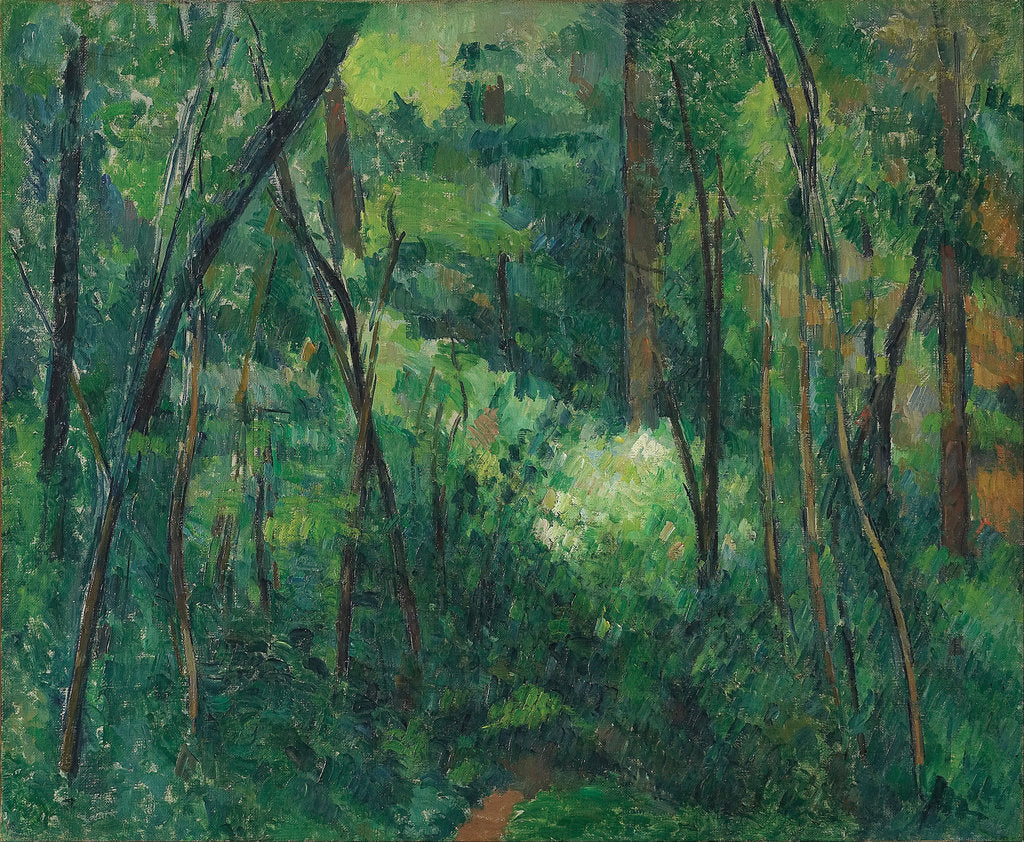 Interior of a forest, ca 1885 by Paul Cézanne