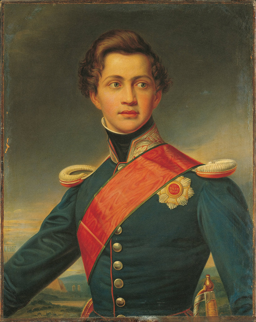 Detail of Portrait of Otto, King of Greece, 1832 by Joseph Karl Stieler