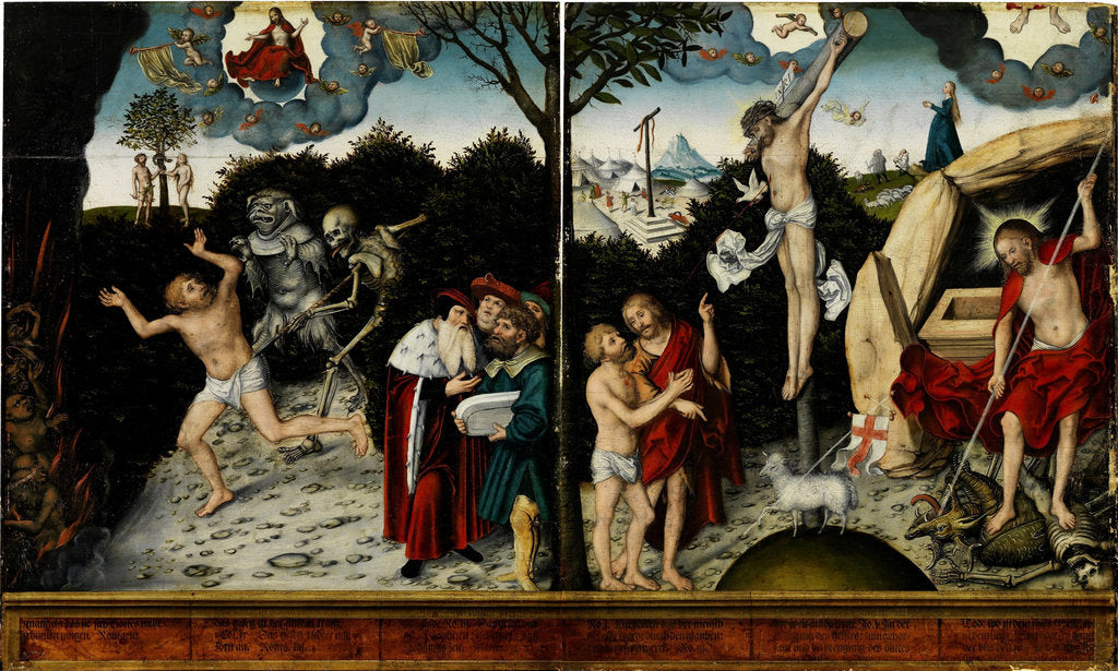 Detail of Allegory of Law and Grace, after 1529 by Lucas Cranach the Elder