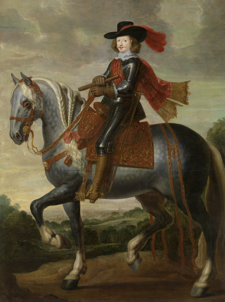 Detail of Equestrian portrait of Cardinal-Infante Ferdinand of Austria, First third of 17th cen by Caspar de Crayer