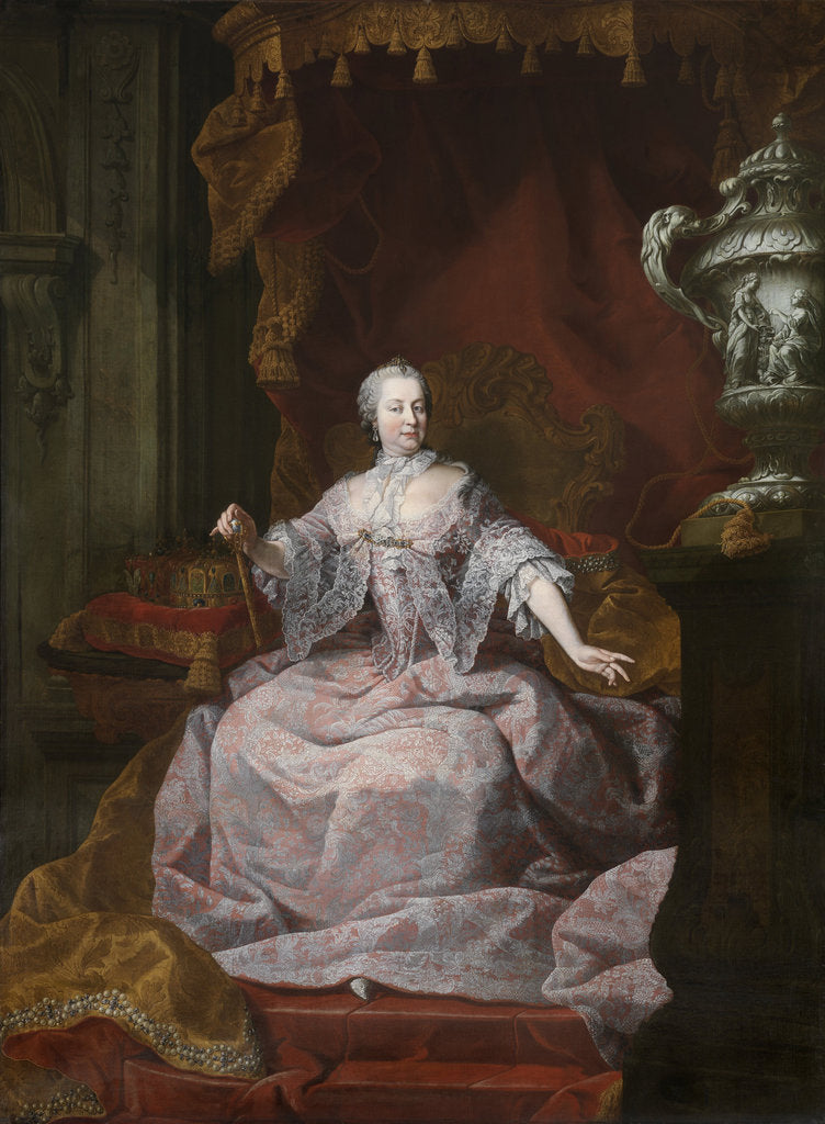 Portrait of Empress Maria Theresia of Austria, 1750s by Matthias de Visch