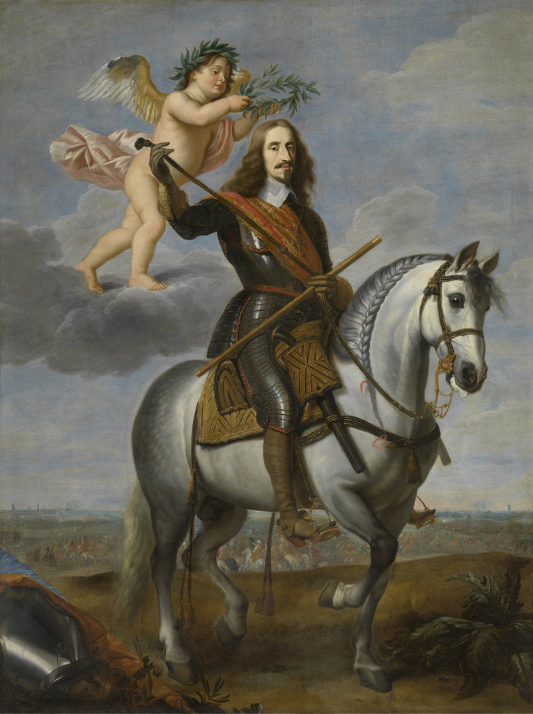 Detail of Equestrian portrait of Archduke Leopold Wilhelm of Austria, First Half of 17th cen by Jan van den Hoecke