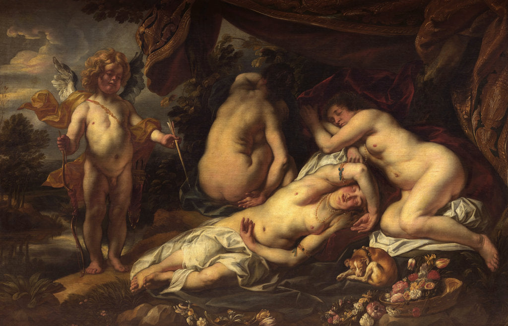 Detail of Amor and Psyche by Jacob Jordaens