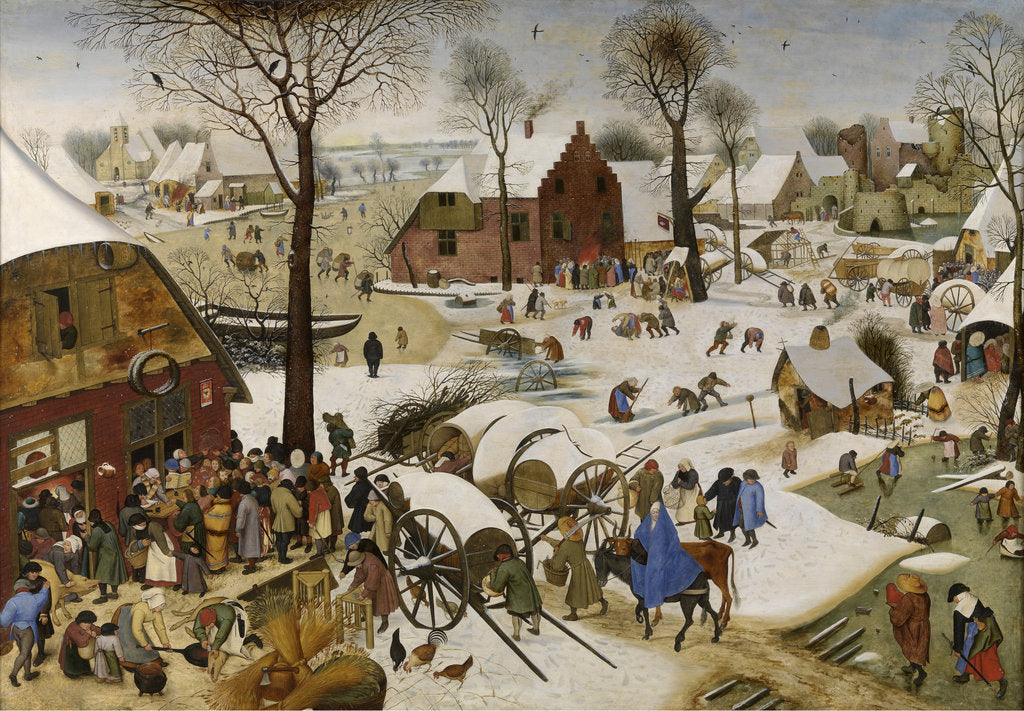 Detail of The Census at Bethlehem (The Numbering at Bethlehem), First third of 17th cen by Pieter Brueghel the Younger