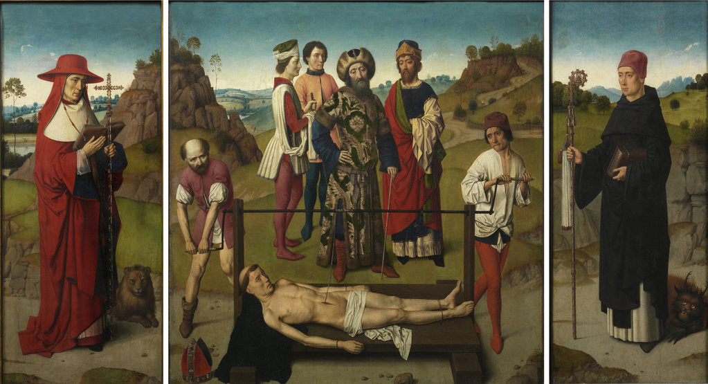 Detail of Martyrdom of Saint Erasmus (Triptych), 1458 by Dirk Bouts